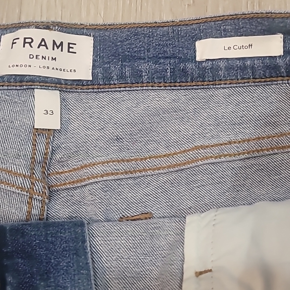 Frame Le Cutoff women's size 33 Jean shorts. New with tags MSRP $184 - Picture 4 of 7